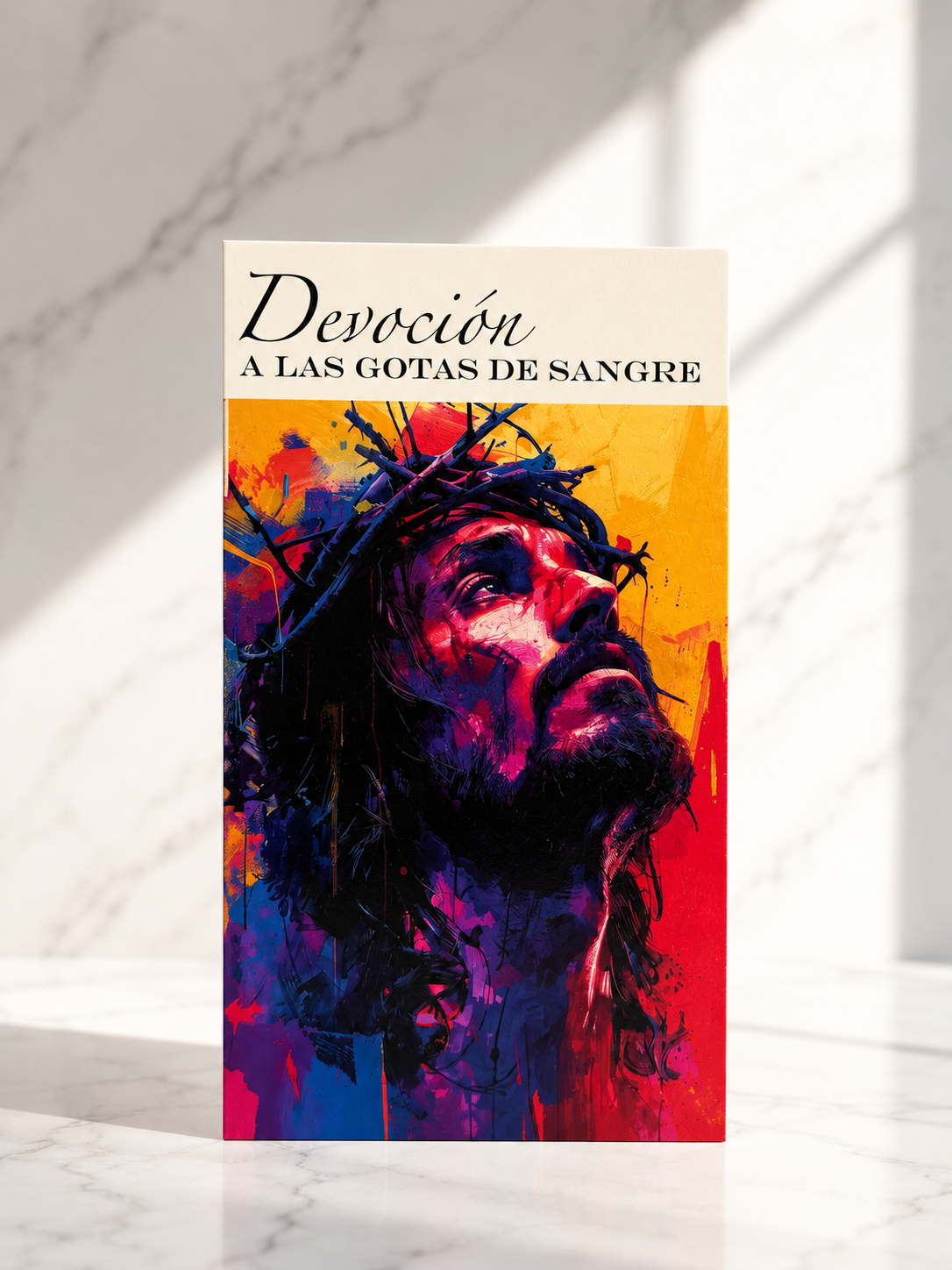 Tarjeta de Oración de la Devoción a las Gotas de Sangre