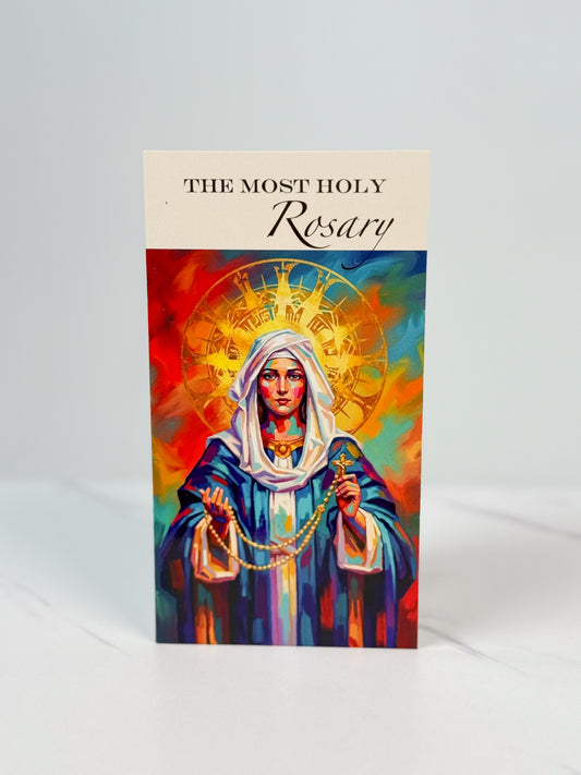 The Most Holy Rosary Prayer Card